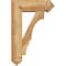 Ekena Millwork Balboa Arts and Crafts Rough Sawn Bracket w/ Offset Brace, Western Red Cedar, 6"W x 16"D x 24"H BKT0604X16X24BOA03RWR - alternate 2